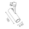 LED2 6090331D Lištové svítidlo MATRIX 1, W DALI/PUSH 10W 3000K bílá
