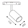 LED2 6094133 Lištové svítidlo MAGO II M, B 10W 3000K černá