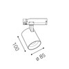 LED2 6095031CS Lištové svítidlo HERO, W CASAMBI 28W 3000K bílá