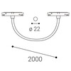 LED2 6301343D Lištové svítidlo MAG HOSE 200, B DALI 32W 4000K černá