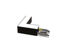 LED2 6315353D LINO II LIGHT CORNER, B DALI/PUSH 12W 3000K/3500K/4000K černá