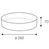 LED2 6469203 rámeček pro svítidlo YPSO 36 RING, B černá
