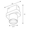 LED2 6480631 Lištové svítidlo MAG SHOT, W 2W 3000K UGR bílá