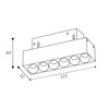 LED2 6480851 Lištové svítidlo MAGLASER II 12, W 6W 3000K/3500K/4000K UGR bílá