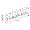 LED2 6482271 Lištové svítidlo MAGLASER III TILT, W 12W 2700K/3300K/4000K UGR bílá