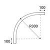 LED2 6499401 MAG ROUND CORNER-H R300 rohová spojka, W DALI bílá