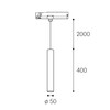 LED2 7091833CS Lištové svítidlo TRACK MIKY 40 Z, B CASAMBI 10W 3000K černá