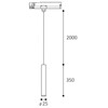 LED2 7490443CS Lištové svítidlo TRACK MIKY SLIM 35 Z, B CASAMBI 6W 4000K UGR černá