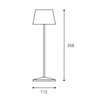 LED2 A132453 ROXY, B 2W DIM 2700K/3000K stolní černá