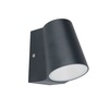 ACA Lighting LED COB venkovní nástěnné svítidlo 6W 400LM 100d 230V AC 3.000K tmavá šedá CRI80 IP54 30.000hod LG0509G