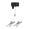 Ecolite LED závěsné sv. linear 50W, 180cm, 5500lm, 4000K, černá LN5070-50W/CR