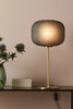 Markslöjd stolní lampa Sober mosaz/kouřová