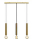 Markslöjd Sencillo závěsné svítidlo mosazné 3 lampy
