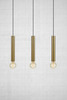 Markslöjd Sencillo závěsné svítidlo mosazné 3 lampy
