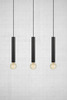 Markslöjd Sencillo závěsné svítidlo černé 3 lampy