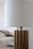Markslöjd stolní lampa Hashira, starožitná mosaz