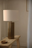 Markslöjd stolní lampa Hashira, starožitná mosaz