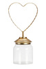 Markslöjd Sweetie zlaté srdce se skleněnou nádobou