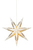 Markslöjd Tilde bílá závěsná hvězda se zlatou 45 cm