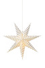 Markslöjd Irma bílá závěsná hvězda se zlatou 75 cm