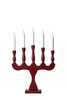 Markslöjd Svaneholm adventní červený svícen 5 žárovek