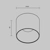 MAYTONI Stropní svítidlo Alfa LED 15W 60d C064CL-01-15W3K-RD-B