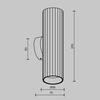 MAYTONI Nástěnné svítidlo Calipso GU10x2 10W IP 20 C106WL-02-GU10-B