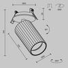 MAYTONI Vestavné svítidlo Calipso GU10x1 10W IP 20 C110CL-01-GU10-B