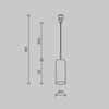 MAYTONI Svítidlo Focus LED Holity 3000K 13W 38d C152PL-13W3K-B