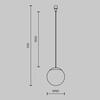 MAYTONI Svítidlo Luna Holity 3000K 10W 120d C156PL-10W3K-B