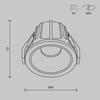 MAYTONI Vestavné svítidlo Alfa LED 2700K 1x10W 36d DL043-01-10W2.7K-RD-WB-DE