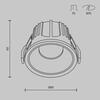 MAYTONI Vestavné svítidlo Alfa LED 2700K 1x15W 36d DL043-01-15W2.7K-RD-WB-DE