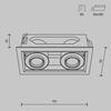 MAYTONI Vestavné svítidlo Metal Modern 20W IP 20 DL093-02-10W3K-W