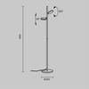 MAYTONI Stojací lampa Fad MOD070FL-L12B3K