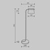 MAYTONI Stojací lampa Cabaret 3000K 8W MOD170FL-L8BS3K
