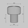 MAYTONI Stolní lampa Omaggio G9x1 28W MOD404TL-01BG