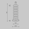 MAYTONI Stojací lampa Nuvem 3000K 19W MOD497FL-L19BRK