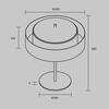 MAYTONI Stolní lampa Bergamo E14x2 40W MOD613TL-02GR