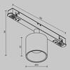 MAYTONI Kolejnicový systém Alfa S Magnetic track system Exility 7W 50d TR132-4-7W-DS-BS