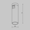 MAYTONI Svítidlo do kolejnice Focus LED Flarity 3000K 5W 34d TR143-1-5W3K-W-B-DE