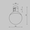 MAYTONI Svítidlo do kolejnice Luna Flarity 2700K 5W 120d TR149-1-5W2.7K-BS-DE