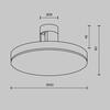 MAYTONI Svítidlo do kolejnice Plato Flarity 3000K 7W 120d TR152-1-7W3K-B-DE