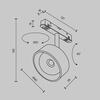 MAYTONI Svítidlo do kolejnice Lens Magnetic track system Exility 3000K 15W 70d TR217-2-15W3K-B