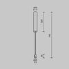 MAYTONI Upevnění ke stropu pro trafo s napájením dlouhé 385 mm pro magnetickou lištu 24 V Flarity TRA159C-BB1-B