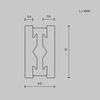 MAYTONI Kolejnice pro magnetickou lištu 24 V 1m Flarity TRX154-111BS