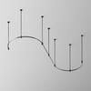MAYTONI Polokruhová kolejnice pro magnetickou lištu 24 V 800 mm Flarity TRX154-SR-D800-B
