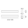 Artemide LED svítidlo LineaLed 8 W 24 V DC 3000K zapuštěné