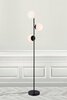 NORDLUX stojací lampa Lilly 3x15W E14 černá opál 48613003