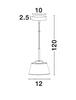 NOVA LUCE závěsné svítidlo BOCCALE chromovaný hliník čiré sklo G9 1x5W IP20 vč. žárovky 1300301301