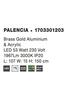 NOVA LUCE závěsné svítidlo PALENCIA saténový zlatý hliník a akryl LED 53W 3000K IP20 1703301203
